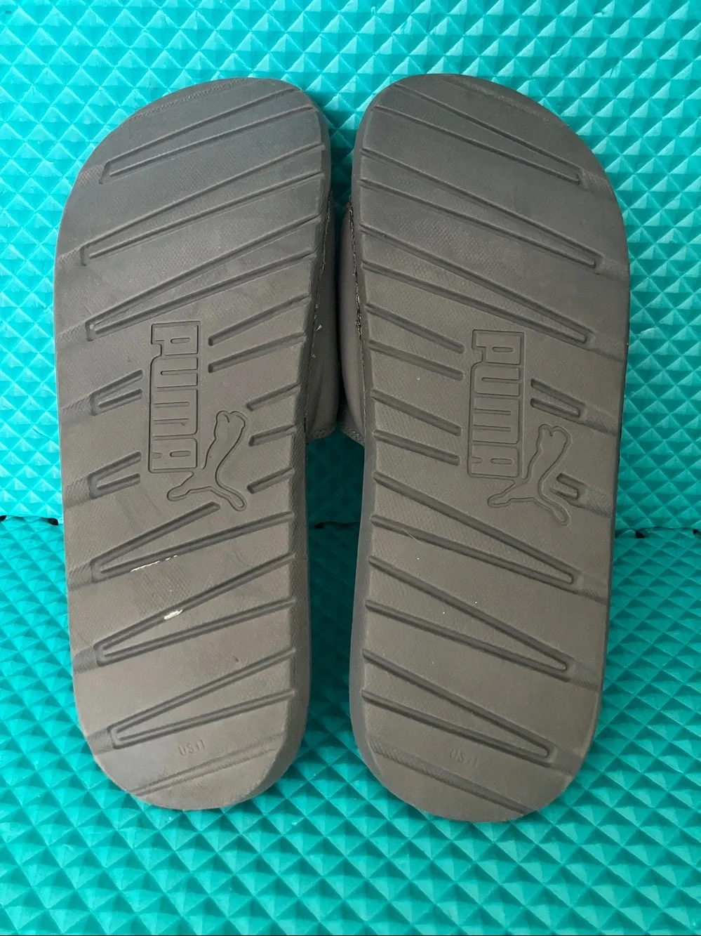 PUMA Mens Cool Cat Leap Slide Grey Sandals | 11